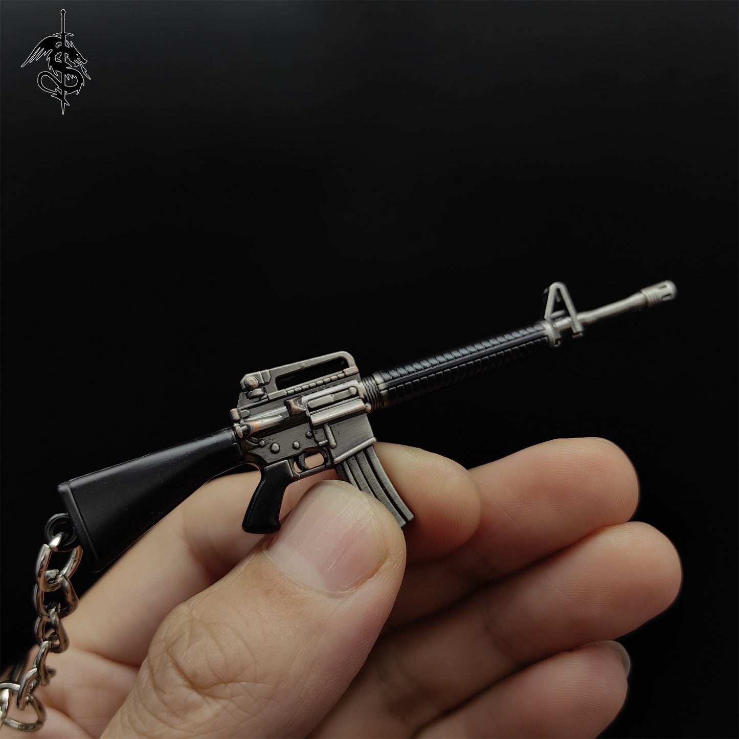 Hot Game Metal M16A4 Gun Keychain