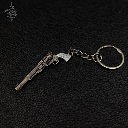 Metal M1851 Wolf Venom Revolver Tiny Keychain