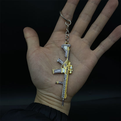 Tiny M4A1 Wrath Of Ares Assault Metal Gun Keychain