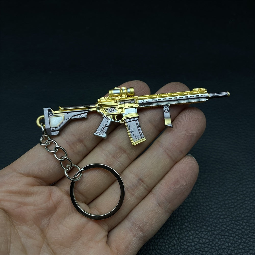 Tiny M4A1 Wrath Of Ares Assault Metal Gun Keychain – Miniwarrior