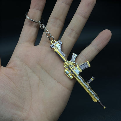 Tiny M4A1 Wrath Of Ares Assault Metal Gun Keychain