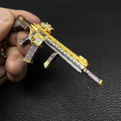 Tiny M4A1 Wrath Of Ares Assault Metal Gun Keychain