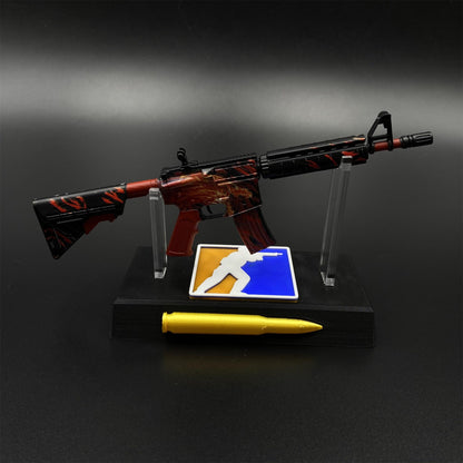 Hot Game CS2 Tiny M4A4 Howl Gun Metal Replica Game Prop Collectible
