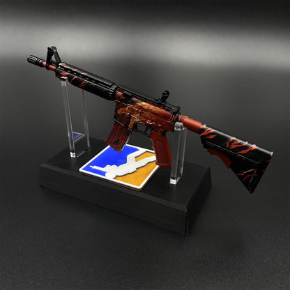 Hot Game CS2 Tiny M4A4 Howl Gun Metal Replica Game Prop Collectible