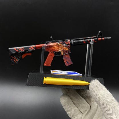 Hot Game CS2 Tiny M4A4 Howl Gun Metal Replica Game Prop Collectible