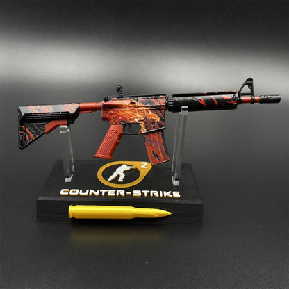 Hot Game CS2 Tiny M4A4 Howl Gun Metal Replica Game Prop Collectible