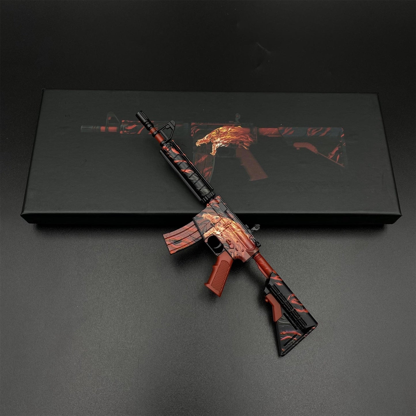 Hot Game CS2 Tiny M4A4 Howl Gun Metal Replica Game Prop Collectible