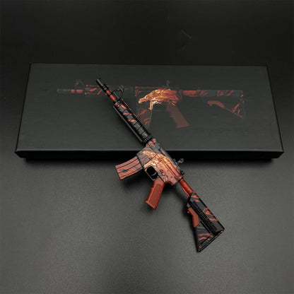 Hot Game CS2 Tiny M4A4 Howl Gun Metal Replica Game Prop Collectible