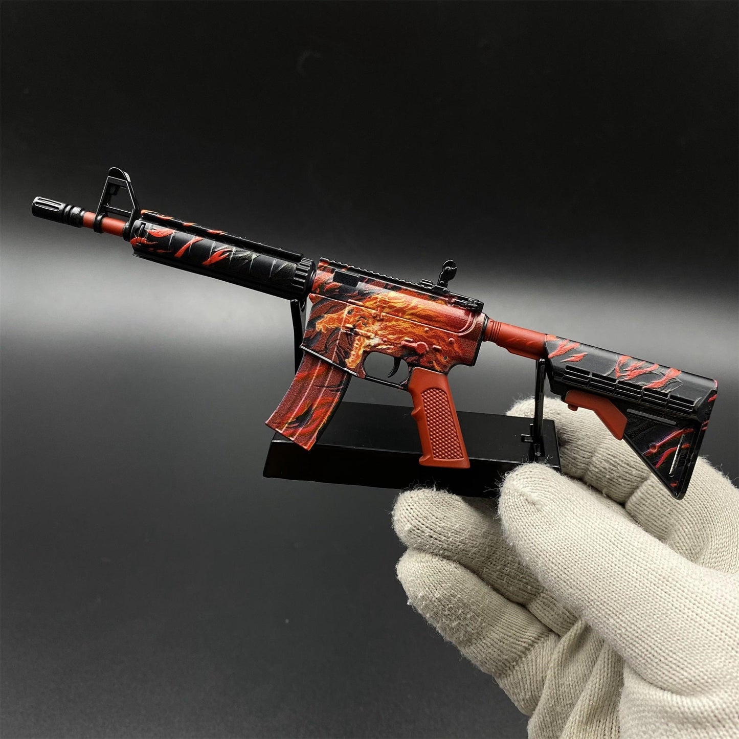 Hot Game CS2 Tiny M4A4 Howl Gun Metal Replica Game Prop Collectible