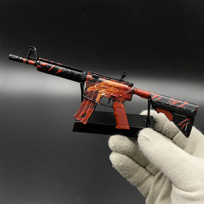 Hot Game CS2 Tiny M4A4 Howl Gun Metal Replica Game Prop Collectible