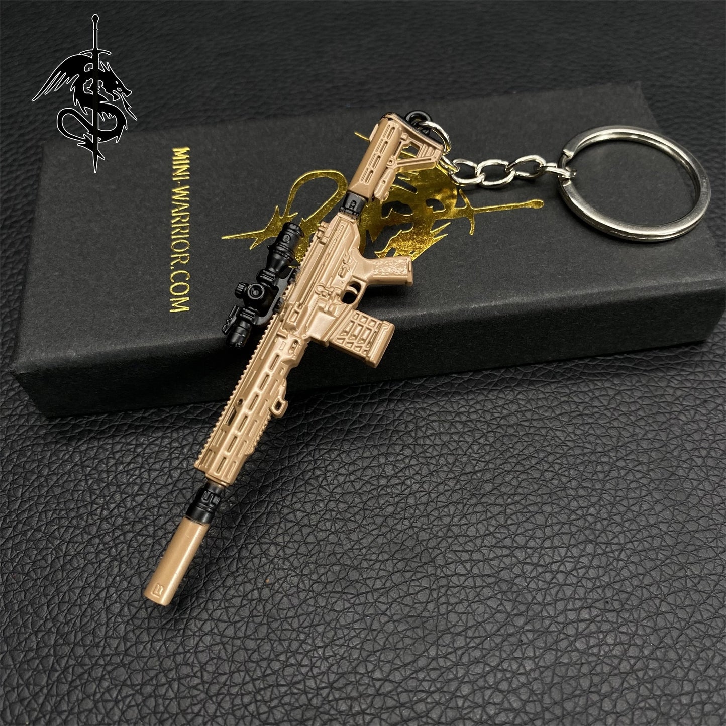 Metal M7 Rifle Gun Key Ring Backpack Pendant