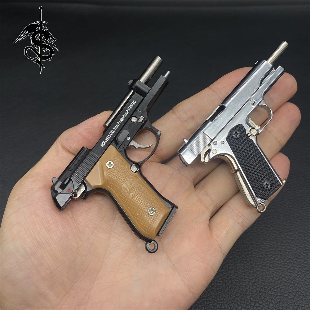 M1911 Miniature Alloy Small Desert Eagle Colt M92f Pistol Toy Gun