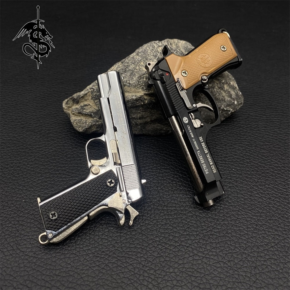 M1911 Miniature Alloy Small Desert Eagle Colt M92f Pistol Toy Gun