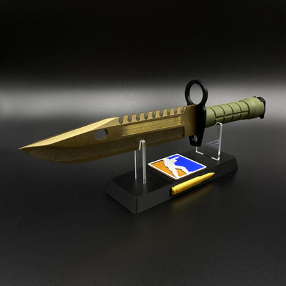 420 Steel Dull Blade Replica Life-Size CS2 Lore Skin M9 Bayonet For Collection