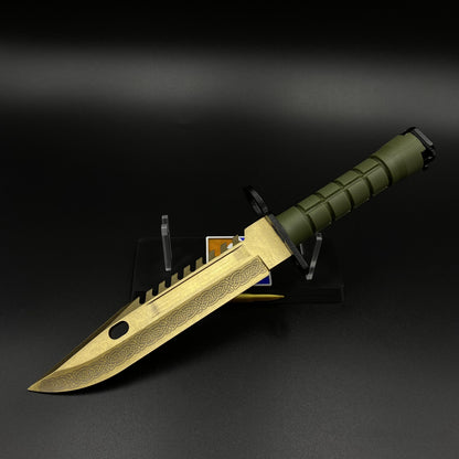 420 Steel Dull Blade Replica Life-Size CS2 Lore Skin M9 Bayonet For Collection