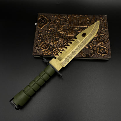 420 Steel Dull Blade Replica Life-Size CS2 Lore Skin M9 Bayonet For Collection