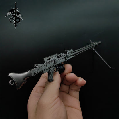 Metal MG 3 Machine Gun Miniature World War 2 Famous Gun Replica