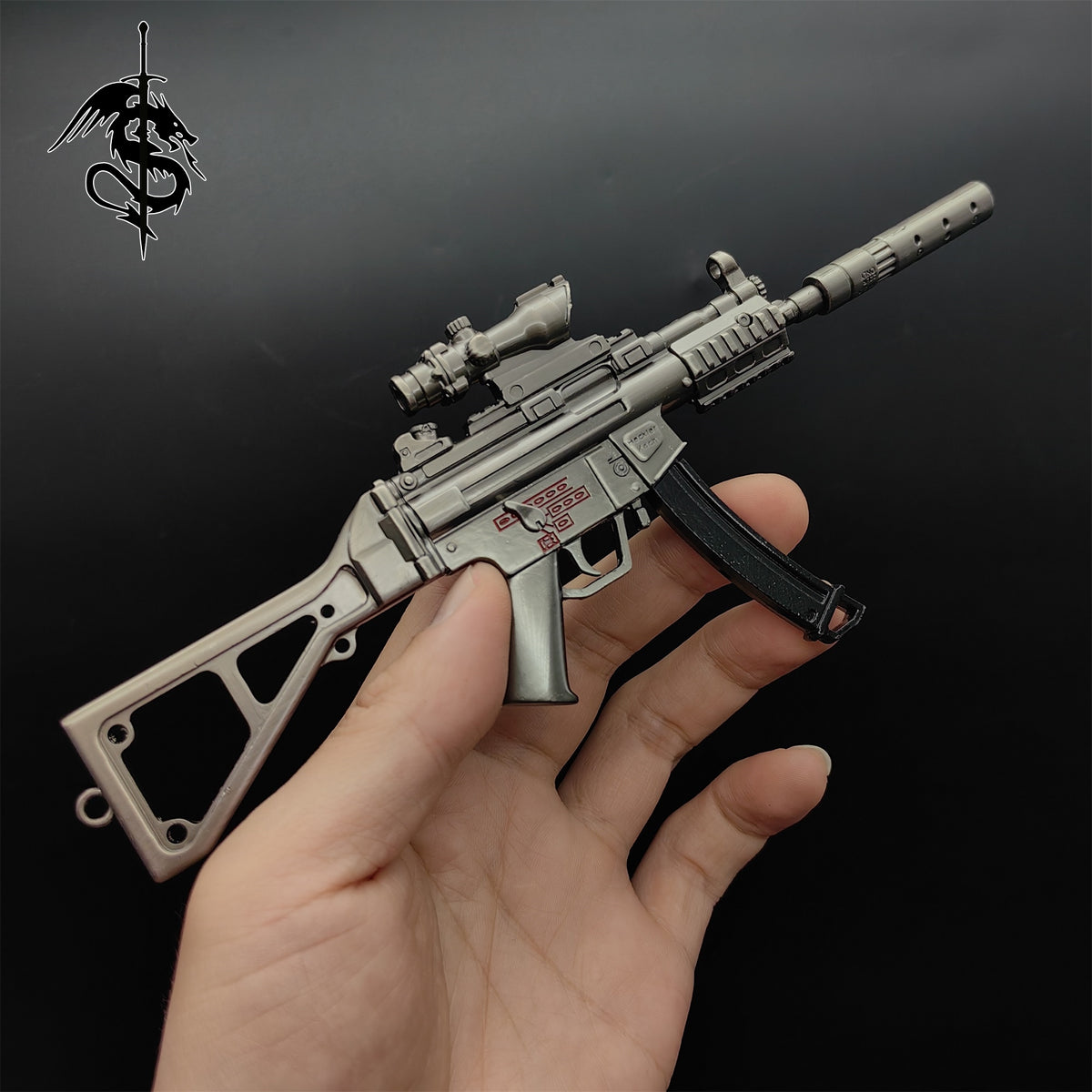 MP5K Miniature Tiny Mp5 SMG Submachine Gun Small Metal Replica ...