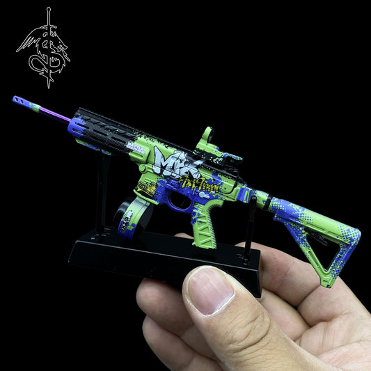 1:6 Arena Breakout Graffiti MPX SMG Metal Miniature