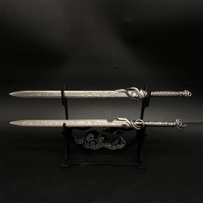 Male And Female Swords 2pcs Metal Replica