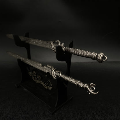 Male And Female Swords 2pcs Metal Replica