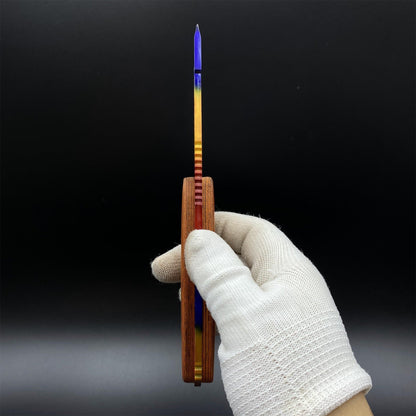 420 Steel CS2 Fire Gradient Knife Collectible Model Outdoor Camping Knife