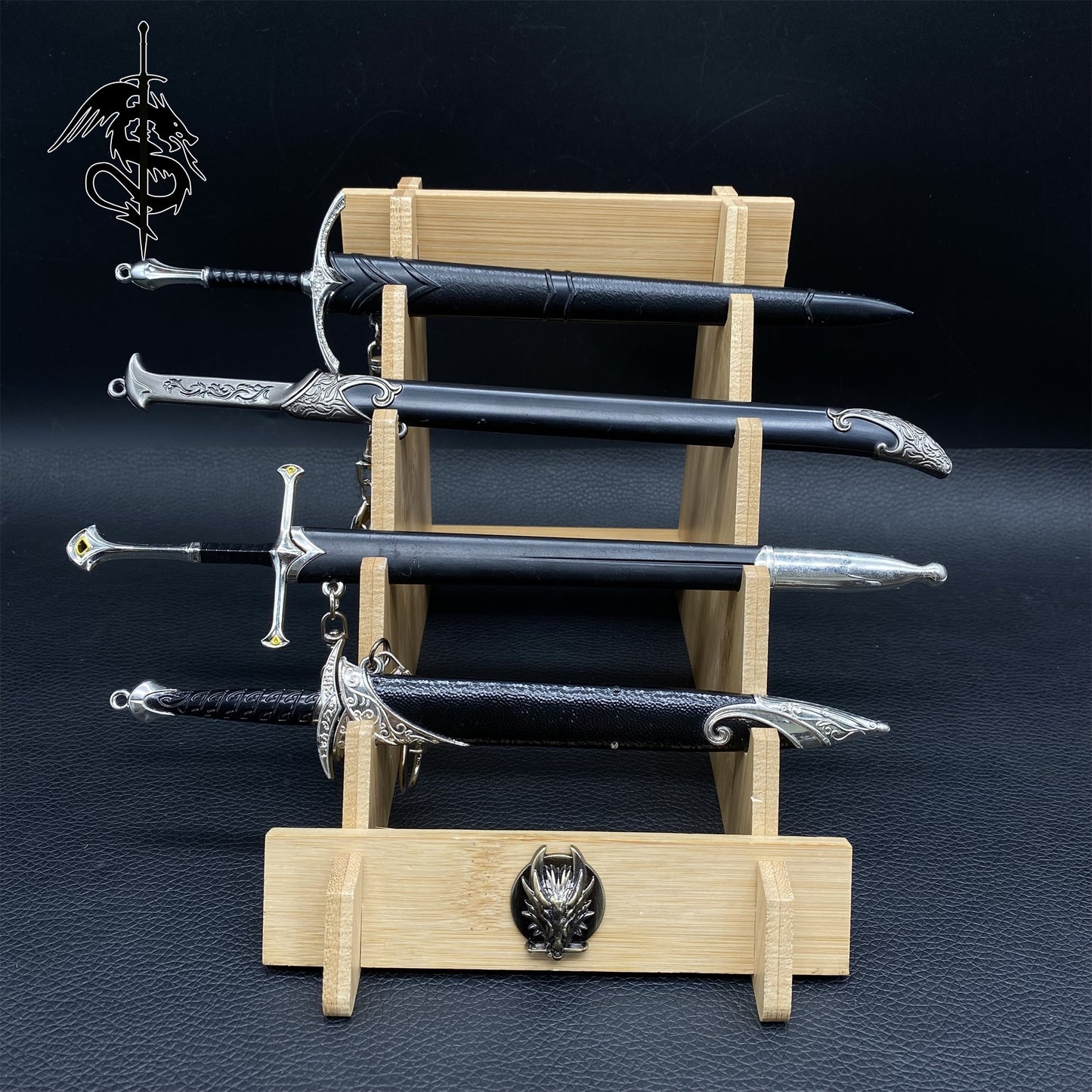 Metal Medieval Knight Swords Replica 4 in 1 Gift Box