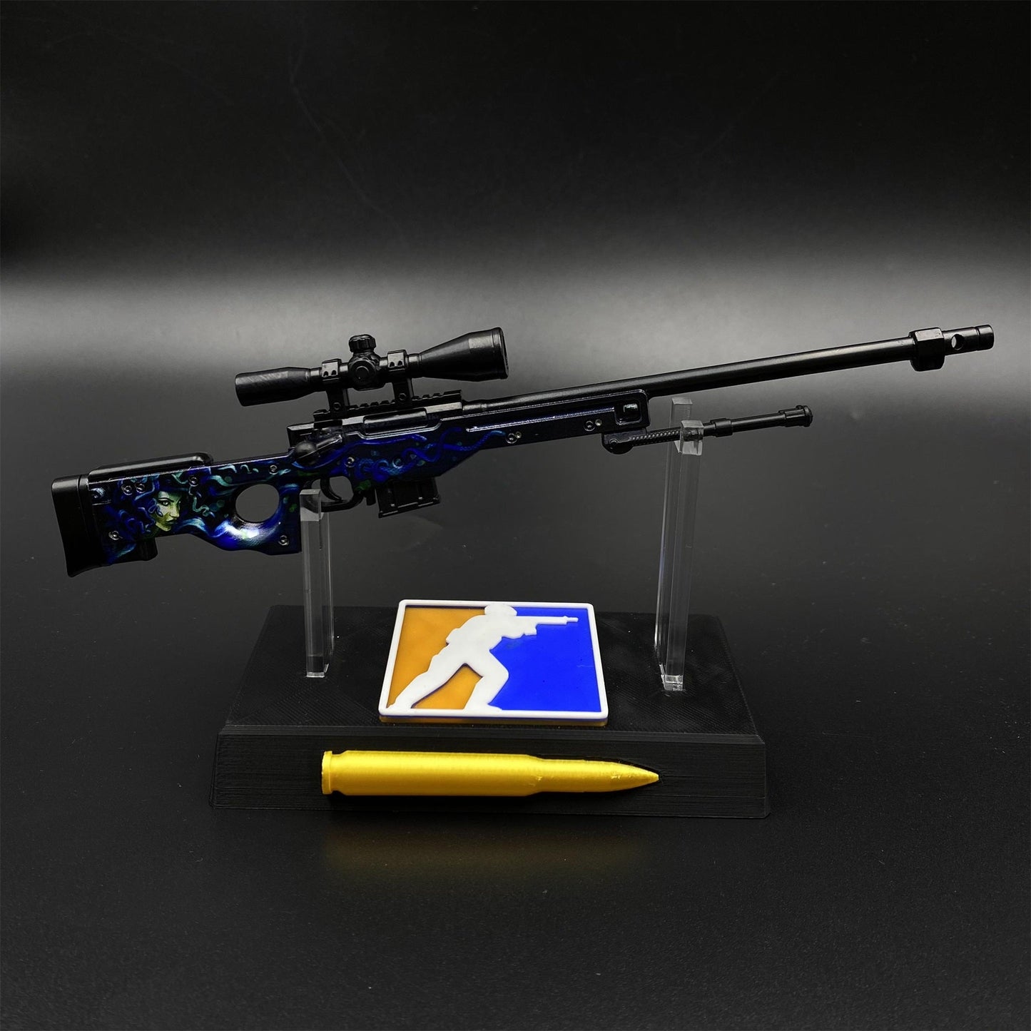 Hot Game CS2 Medusa AWP Metal Replica Game Prop Collectible