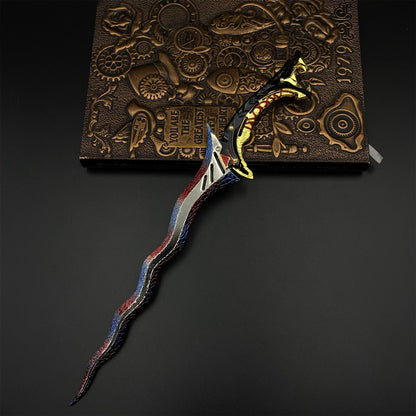 Arena Breakout Medusa Shadow Malay Kris Sword Metal Miniature