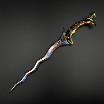 Arena Breakout Medusa Shadow Malay Kris Sword Metal Miniature