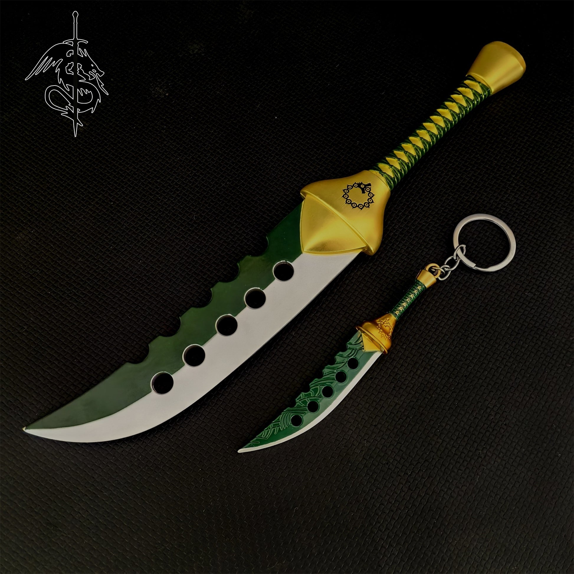 lostvayne meliodas gear Meliodas Demon Sword Lostvayne Metal Replica Anime Sword – Miniwarrior