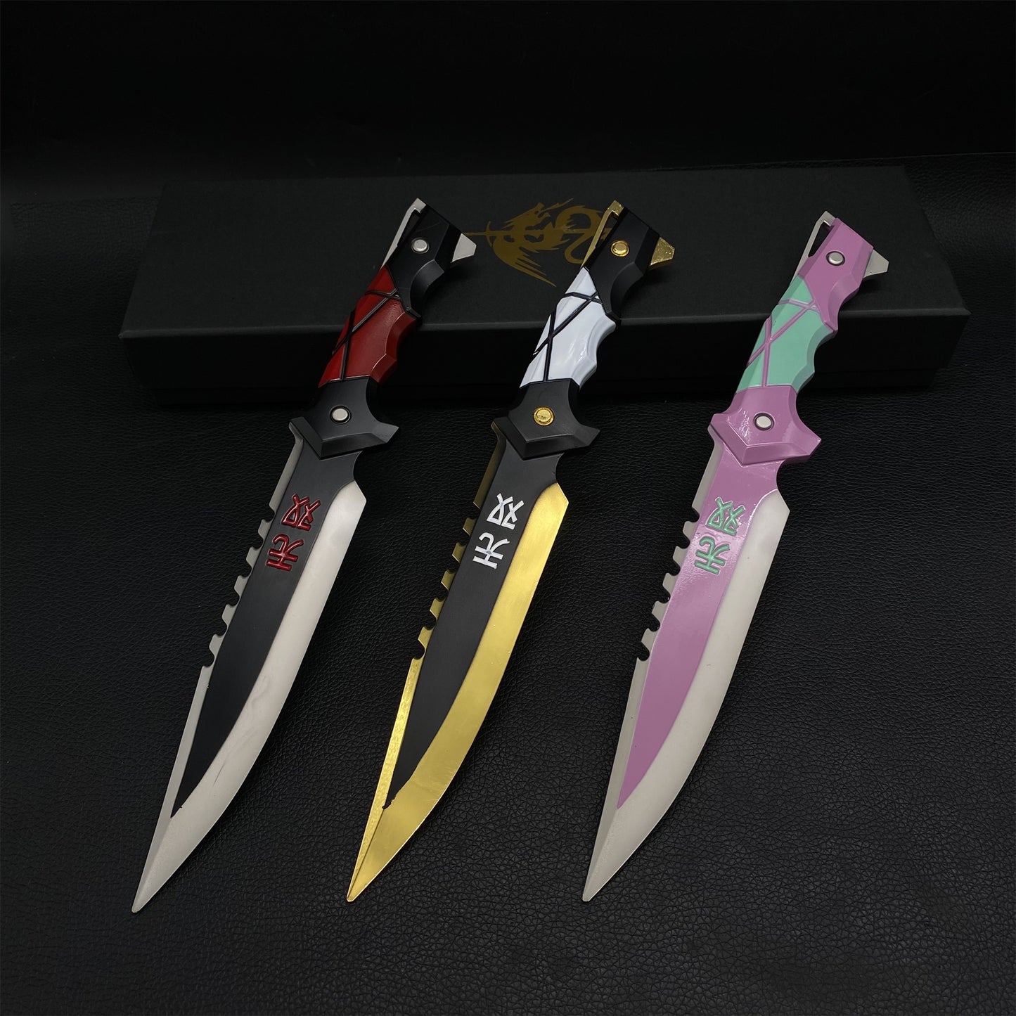 Metal Ego Knife Metal Melee Weapon Game Prop 3 Colors