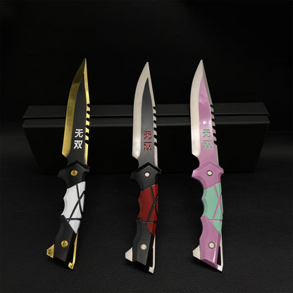 Metal Ego Knife Metal Melee Weapon Game Prop 3 Colors