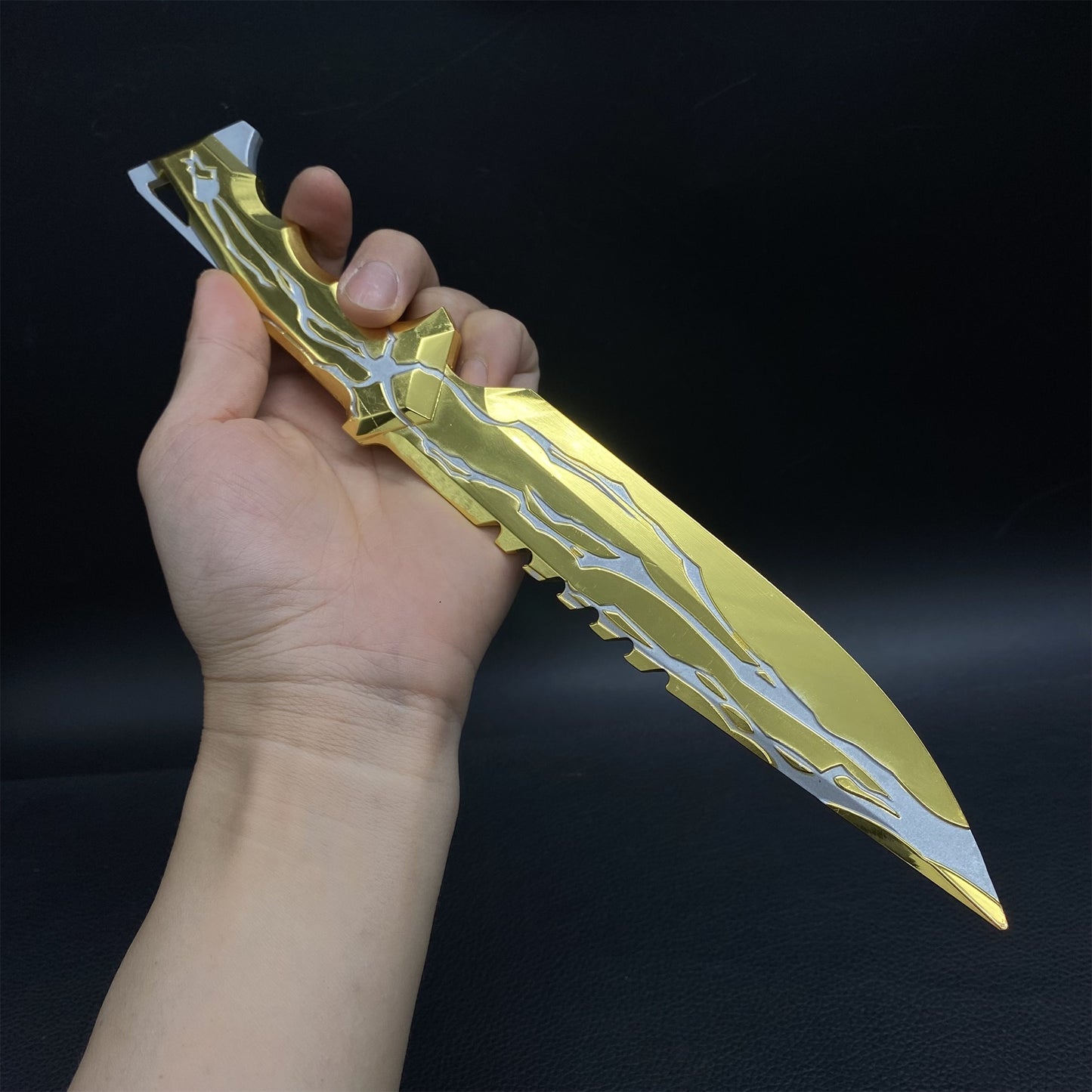 Metal Golden Smite Knife Metal Melee Weapon Game Prop