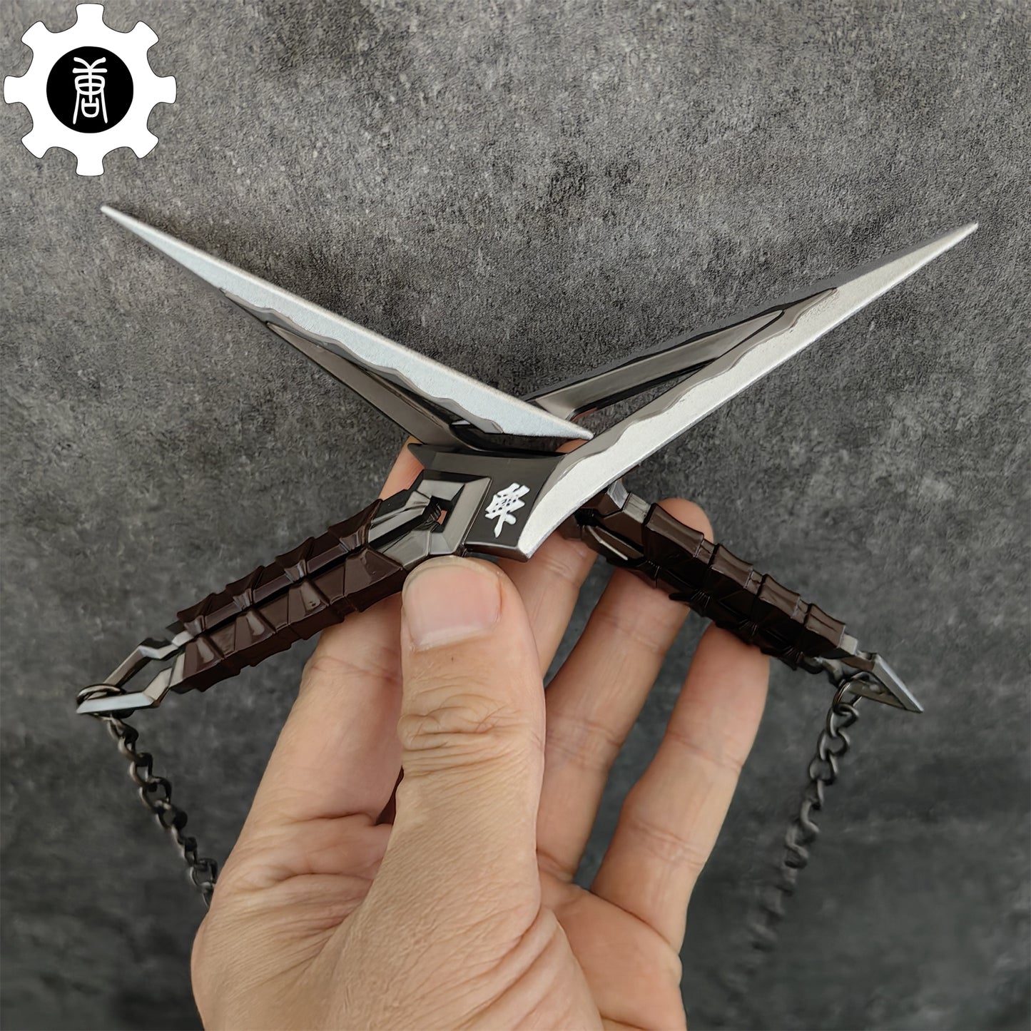 Metal Kuronami No Yaiba Melee Props A Pair USA Stock