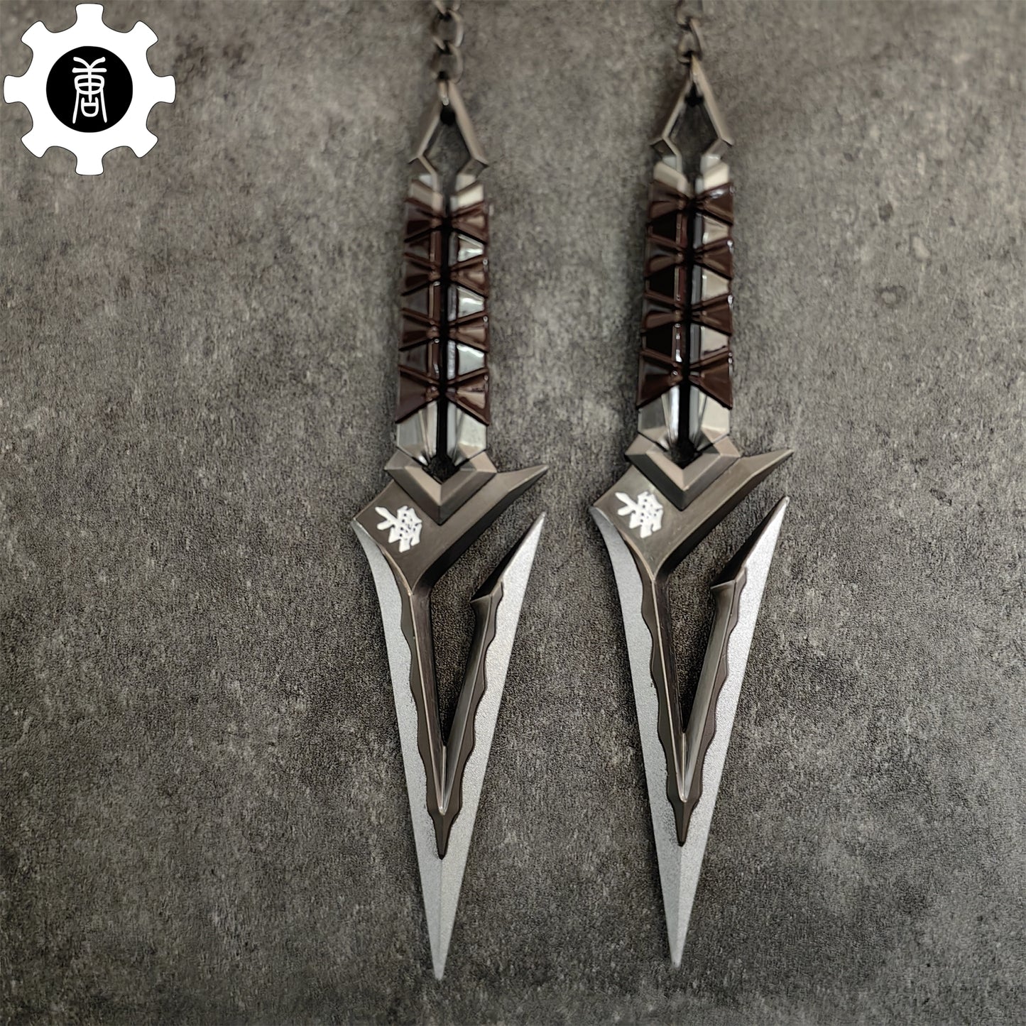 Metal Kuronami No Yaiba Melee Props A Pair USA Stock