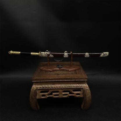 Ancient Chinese Miao Dao Warrior Anti Japanese Pirate Weapon11.4'' Metal Replica