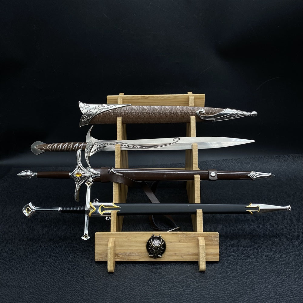Middle Ages Sword Metal Replica Cold Weapon Mini Art Collection 12 Options