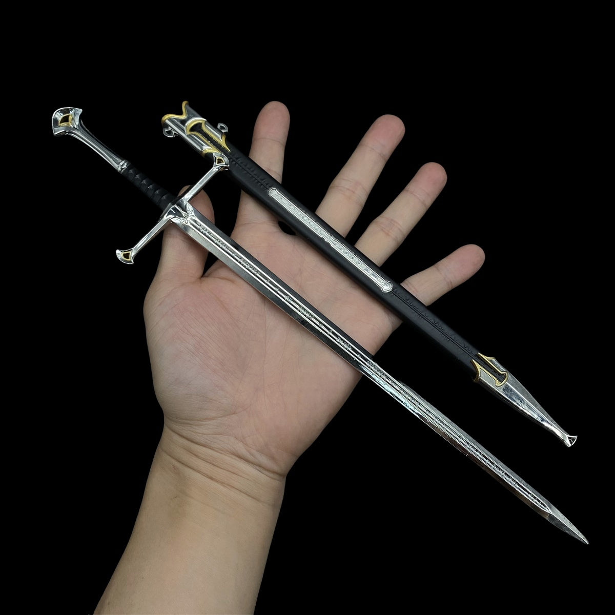 Middle Ages Sword Metal Replica Cold Weapon Mini Art Collection 12 Options