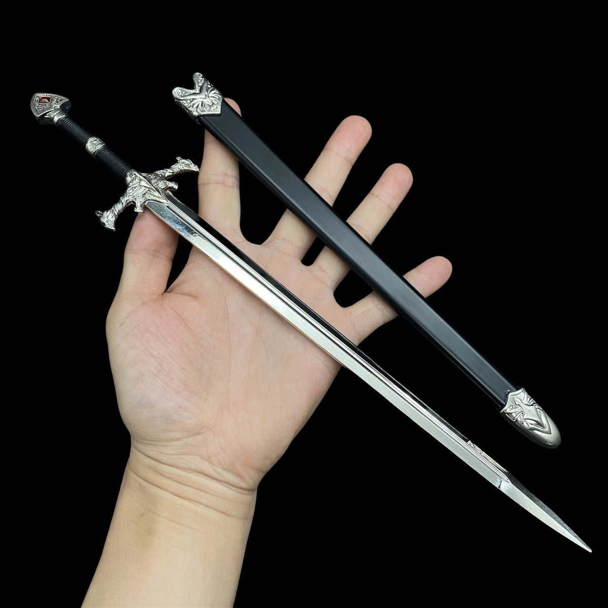 Middle Ages Sword Metal Replica Cold Weapon Mini Art Collection 12 Options