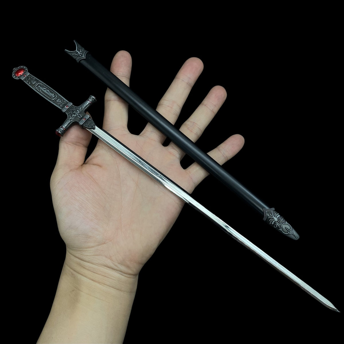 Middle Ages Sword Metal Replica Cold Weapon Mini Art Collection 12 Options