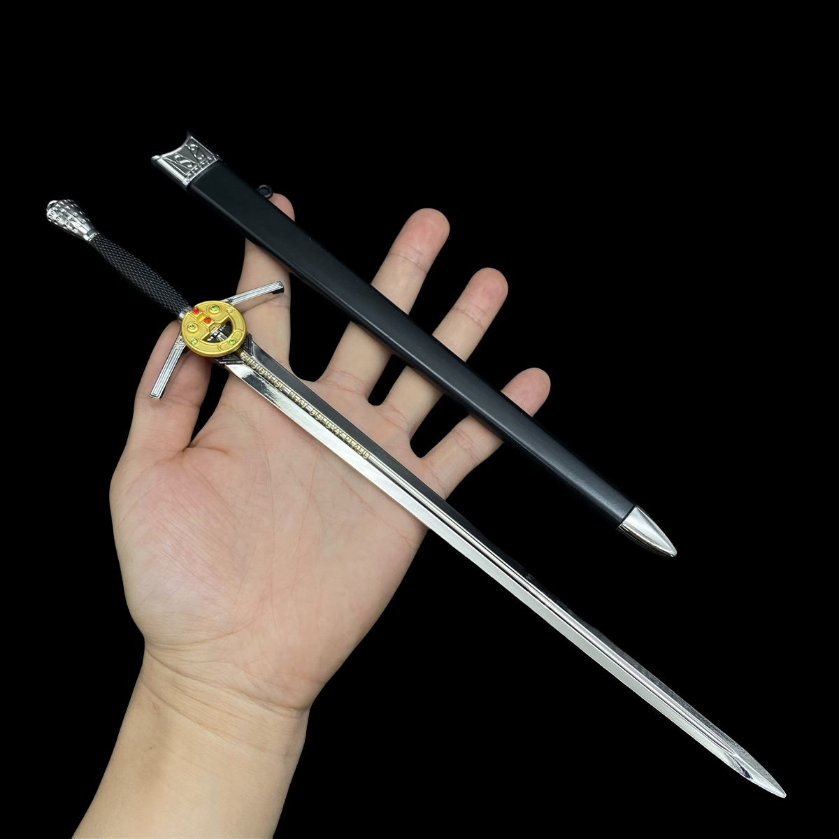 Middle Ages Sword Metal Replica Cold Weapon Mini Art Collection 12 Options
