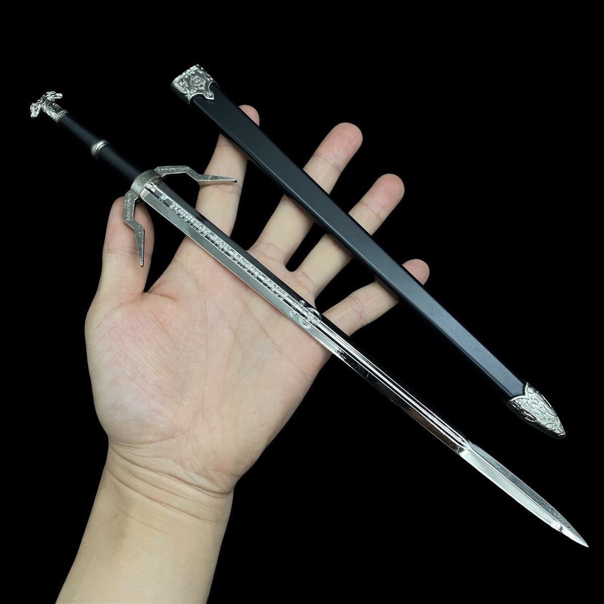 Middle Ages Sword Metal Replica Cold Weapon Mini Art Collection 12 Options