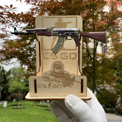 Tiny AK-47 Jaguar Miniature Metal CSGO Fan Art For Display