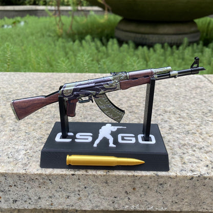 Tiny AK-47 Jaguar Miniature Metal CSGO Fan Art For Display