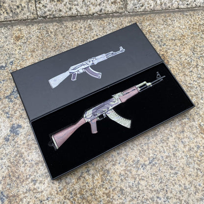 Tiny AK-47 Jaguar Miniature Metal CSGO Fan Art For Display