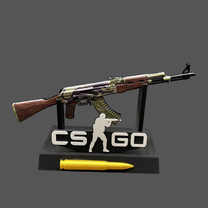 Tiny AK-47 Jaguar Miniature Metal CSGO Fan Art For Display