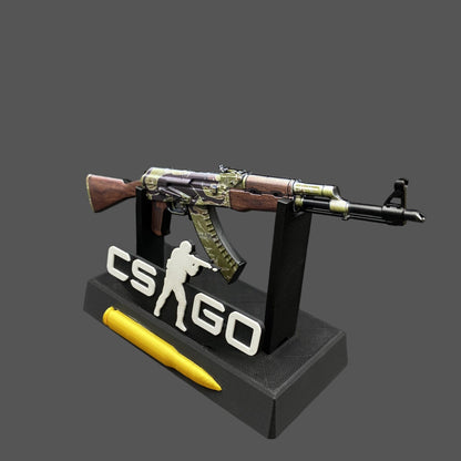 Tiny AK-47 Jaguar Miniature Metal CSGO Fan Art For Display