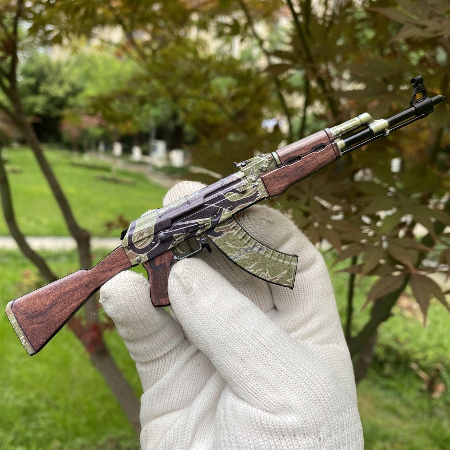 Tiny AK-47 Jaguar Miniature Metal CSGO Fan Art For Display