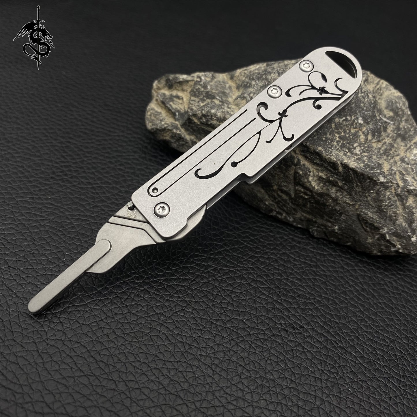 High-end Chinese Style Orchid Stainless Steel Cutting Knife